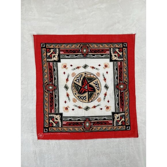 Vintage WAMCRAFT Southwestern Bandana Scarf Made in USA RN14193 - Picture 8 of 8